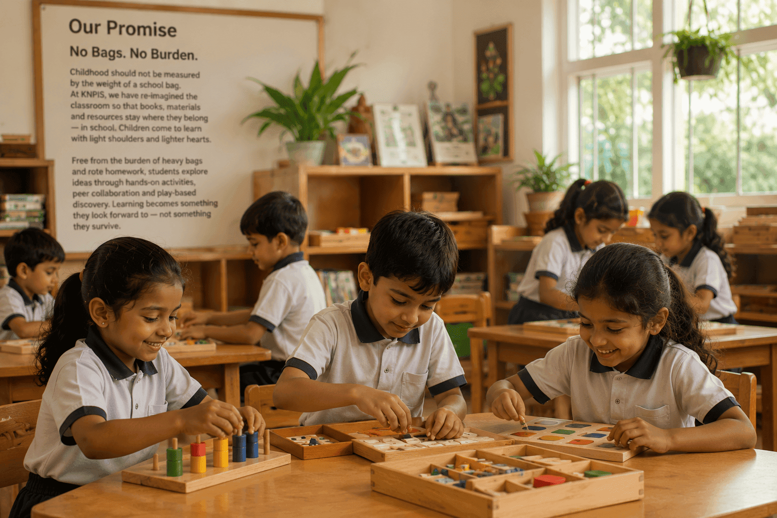 No bags, no burden — joyful learning at KNPIS